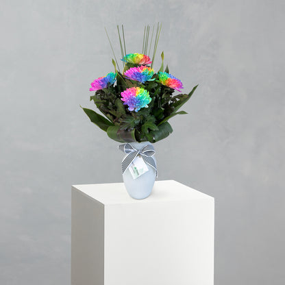 Rainbow Disbud Vase