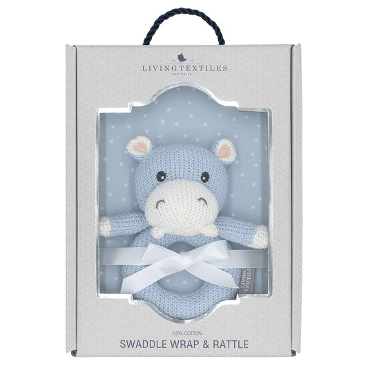 Swaddle Wrap & Rattle